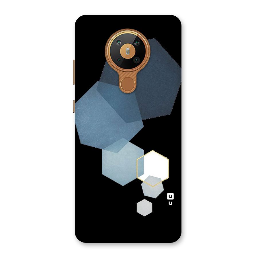 Shades Of Blue Shapes Back Case for Nokia 5.3