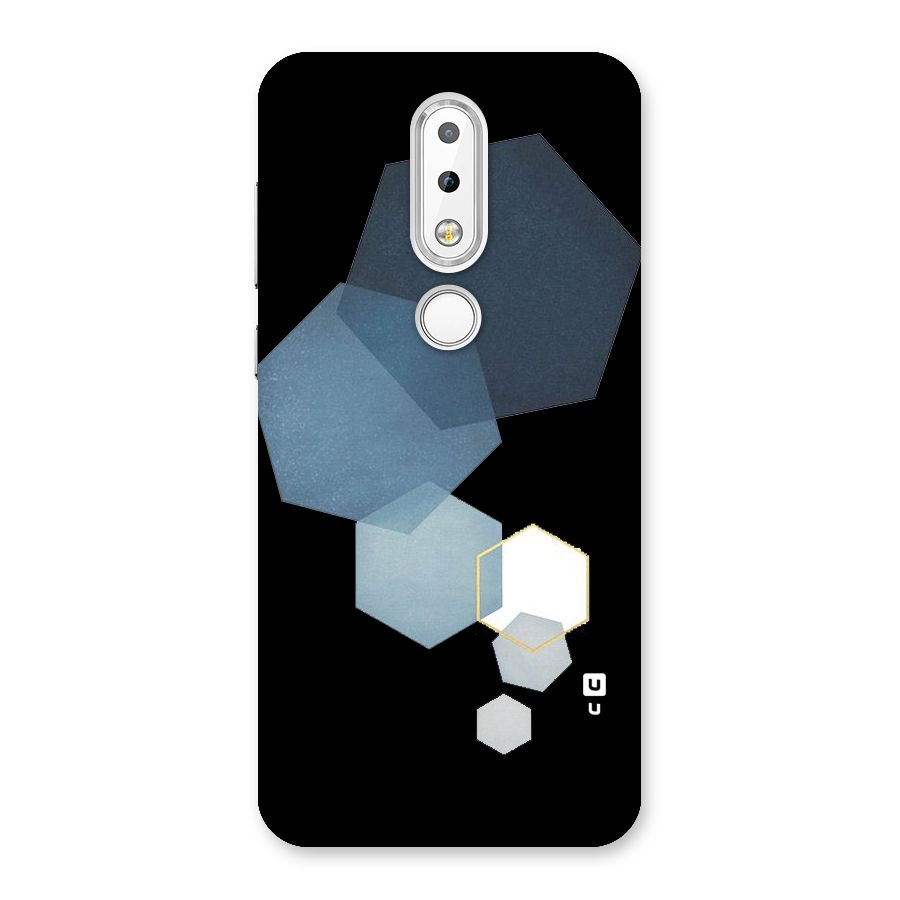 Shades Of Blue Shapes Back Case for Nokia 6.1 Plus