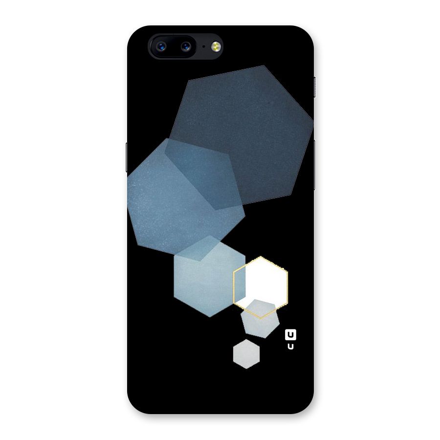 Shades Of Blue Shapes Back Case for OnePlus 5