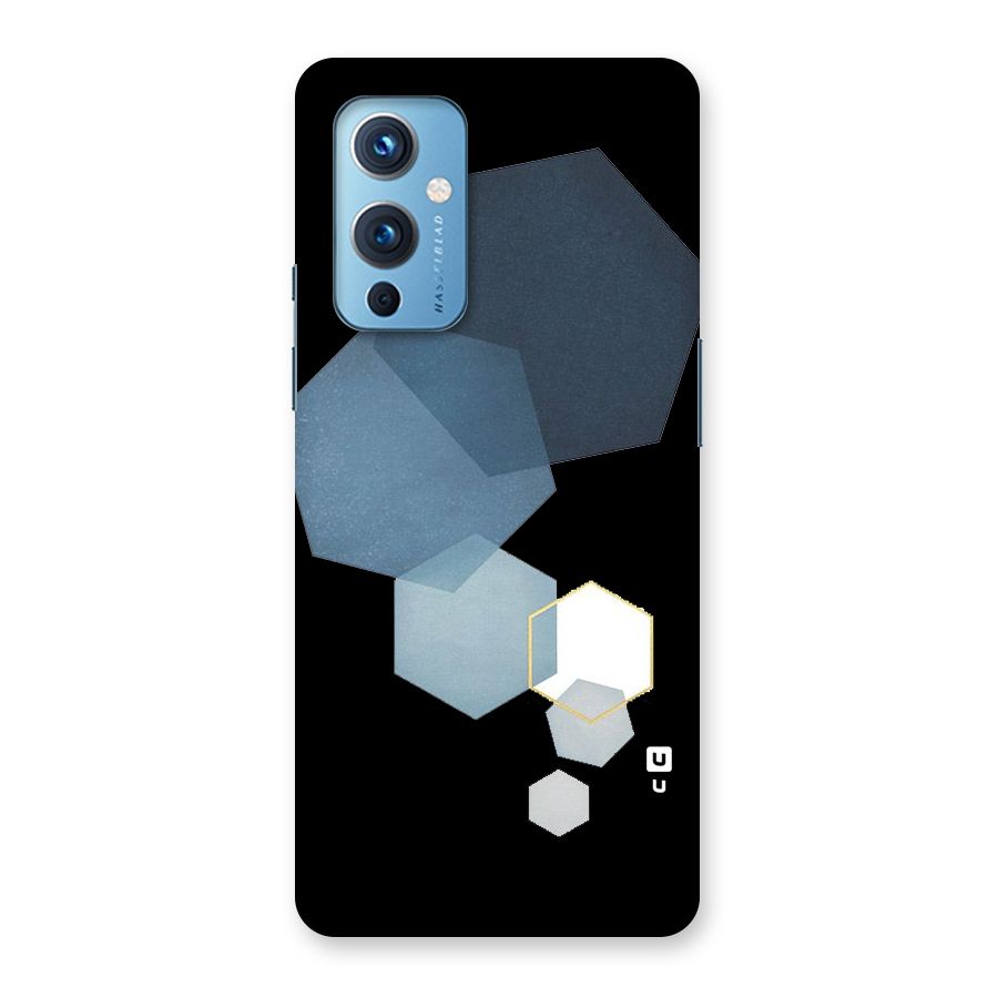 Shades Of Blue Shapes Back Case for OnePlus 9