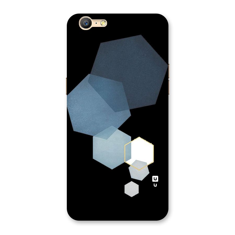 Shades Of Blue Shapes Back Case for Oppo A39