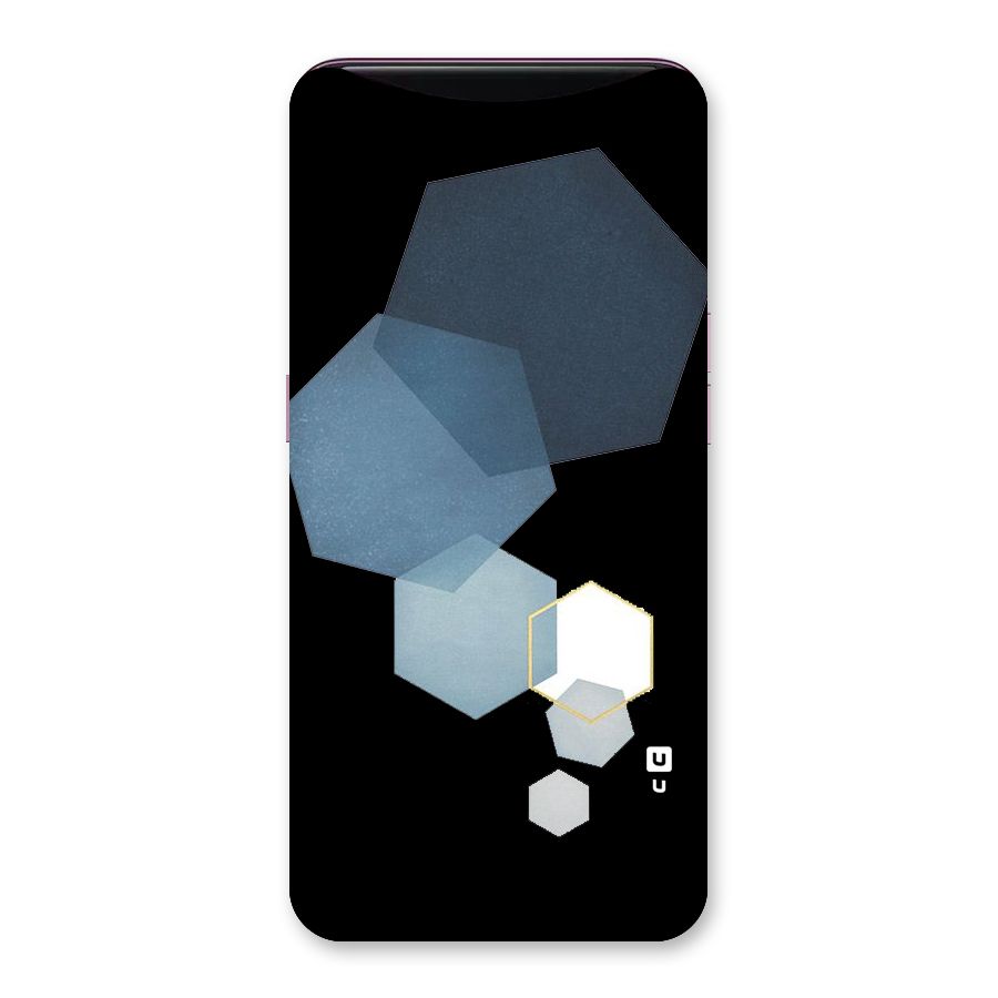 Shades Of Blue Shapes Back Case for Oppo Find X