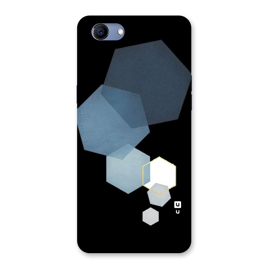 Shades Of Blue Shapes Back Case for Oppo Realme 1