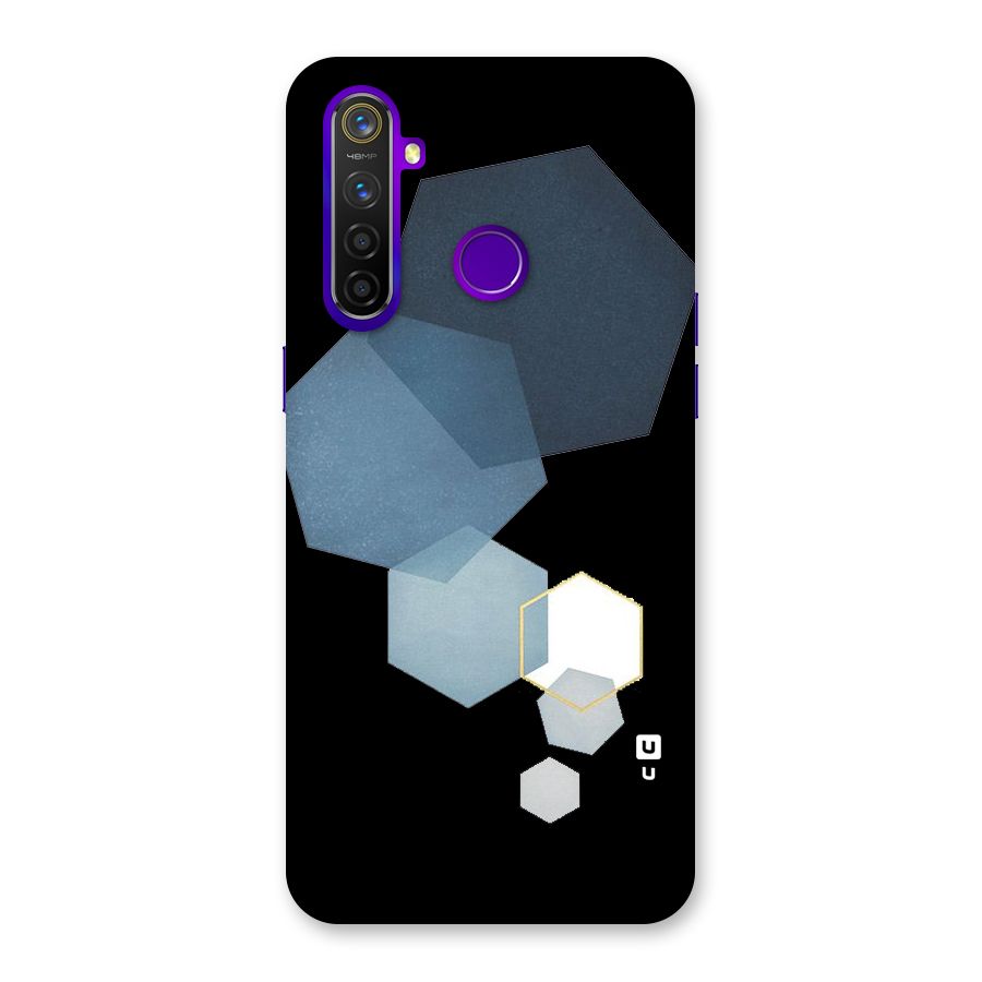 Shades Of Blue Shapes Back Case for Realme 5 Pro