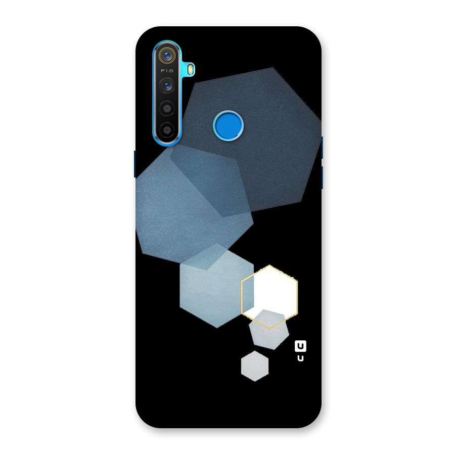 Shades Of Blue Shapes Back Case for Realme 5s