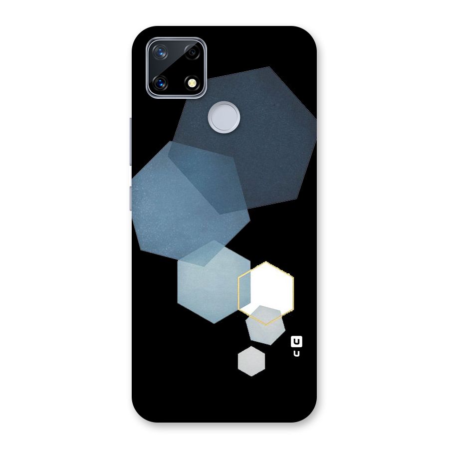 Shades Of Blue Shapes Back Case for Realme Narzo 20