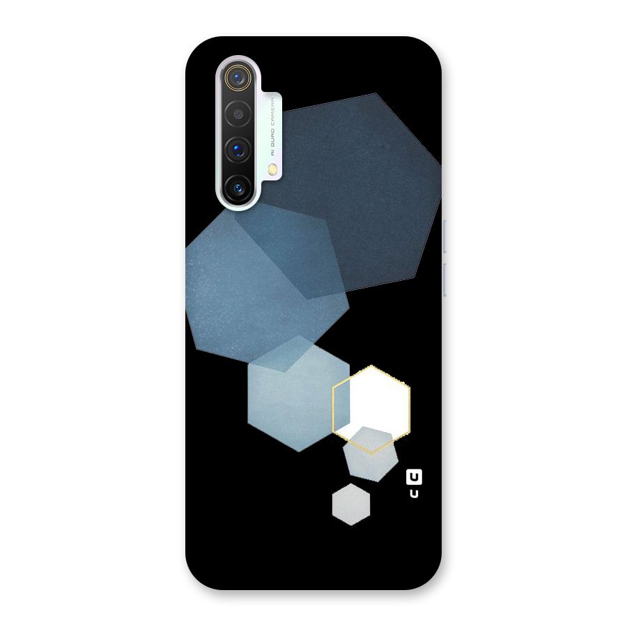 Shades Of Blue Shapes Back Case for Realme X3