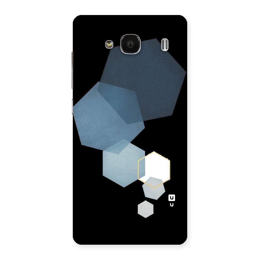 Shades Of Blue Shapes Back Case for Redmi 2 Prime