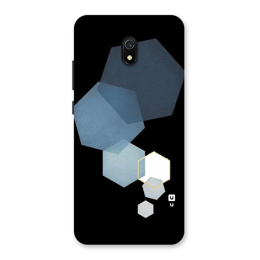 Shades Of Blue Shapes Back Case for Redmi 8A