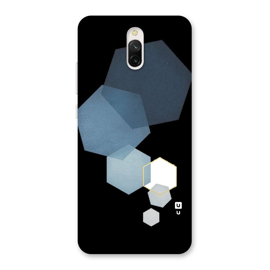 Shades Of Blue Shapes Back Case for Redmi 8A Dual