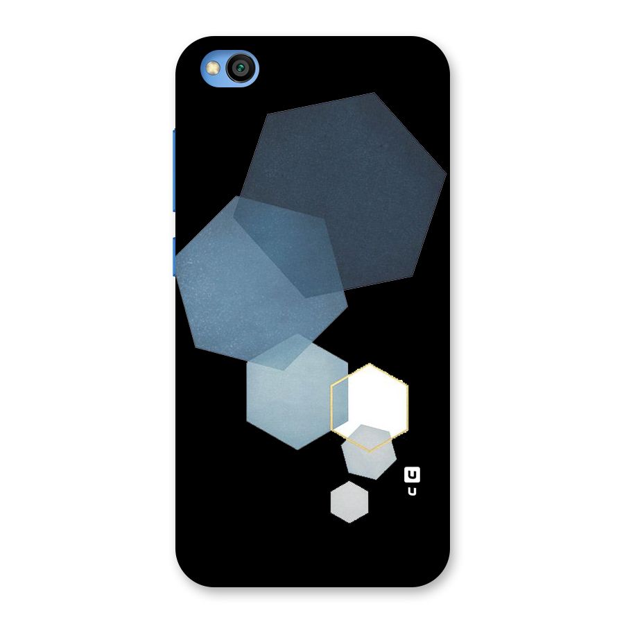 Shades Of Blue Shapes Back Case for Redmi Go