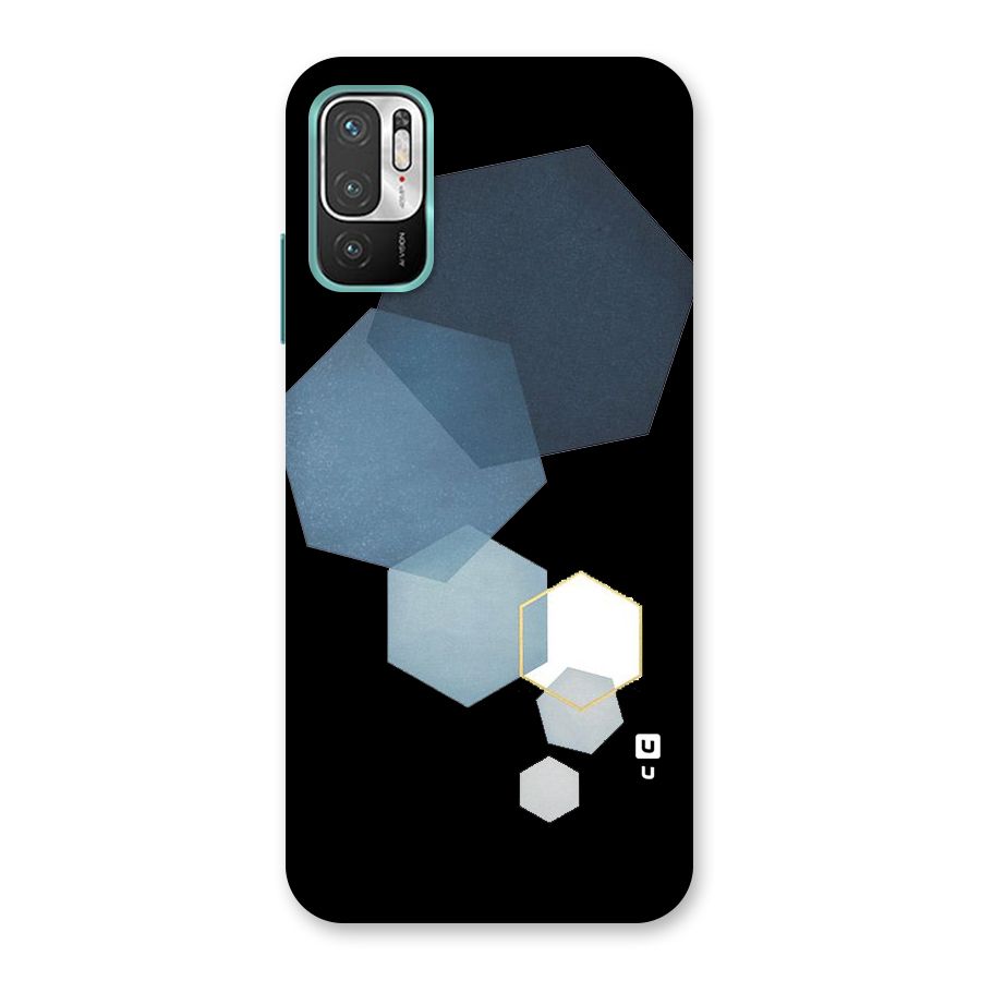 Shades Of Blue Shapes Back Case for Redmi Note 10T 5G