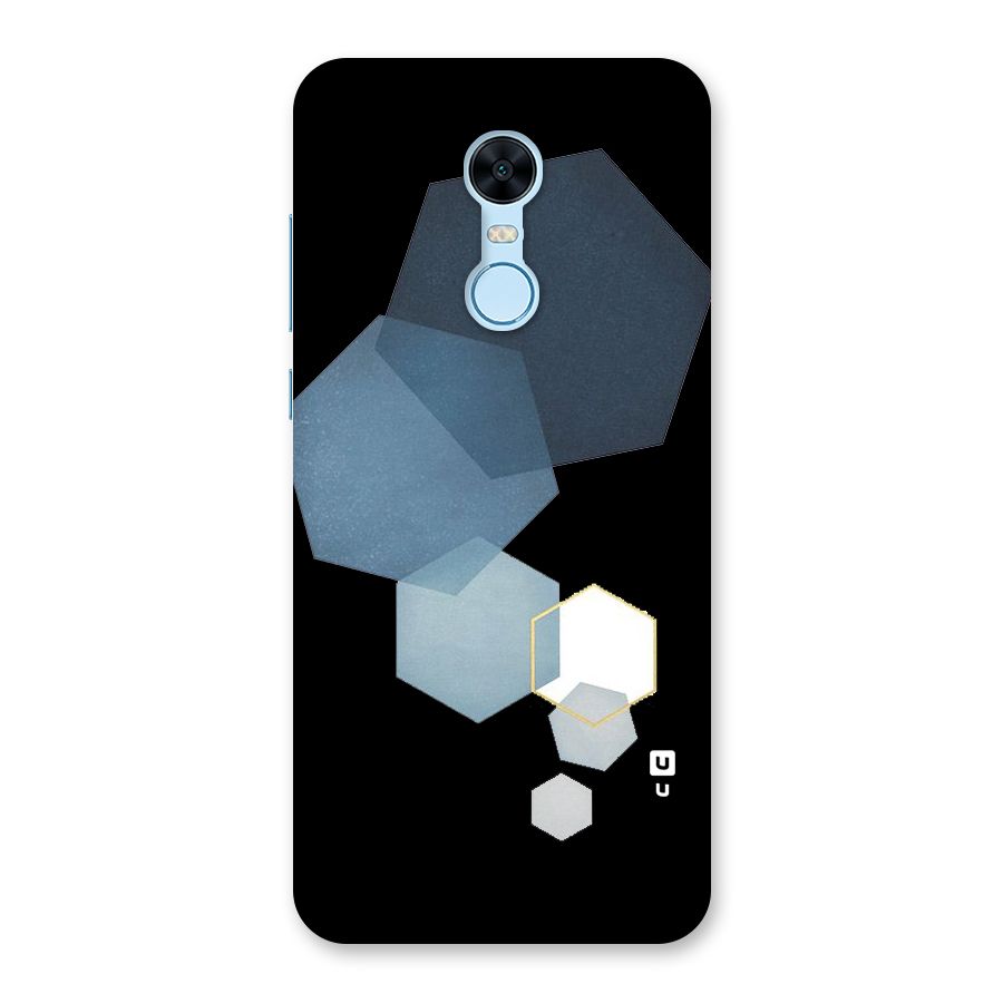 Shades Of Blue Shapes Back Case for Redmi Note 5