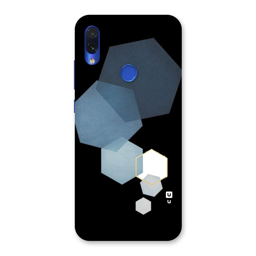 Shades Of Blue Shapes Back Case for Redmi Note 7