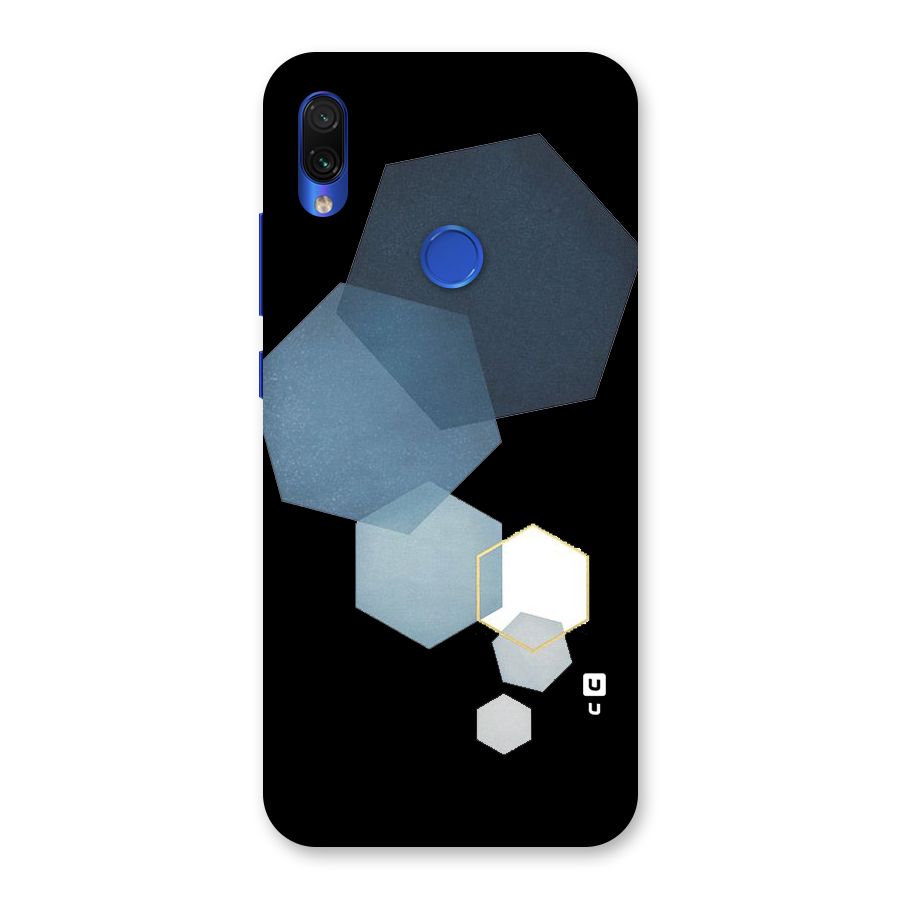 Shades Of Blue Shapes Back Case for Redmi Note 7S