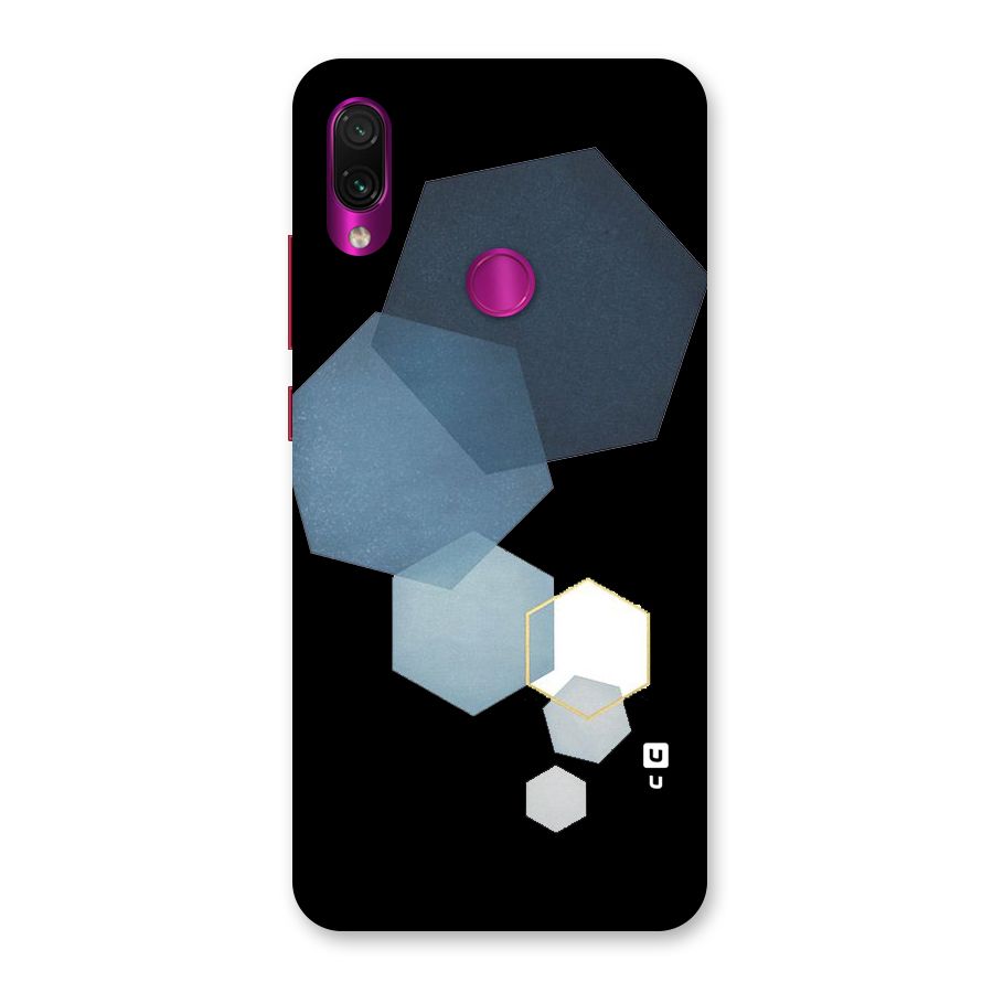 Shades Of Blue Shapes Back Case for Redmi Note 7 Pro