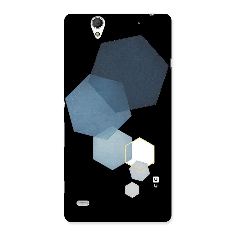 Shades Of Blue Shapes Back Case for Sony Xperia C4