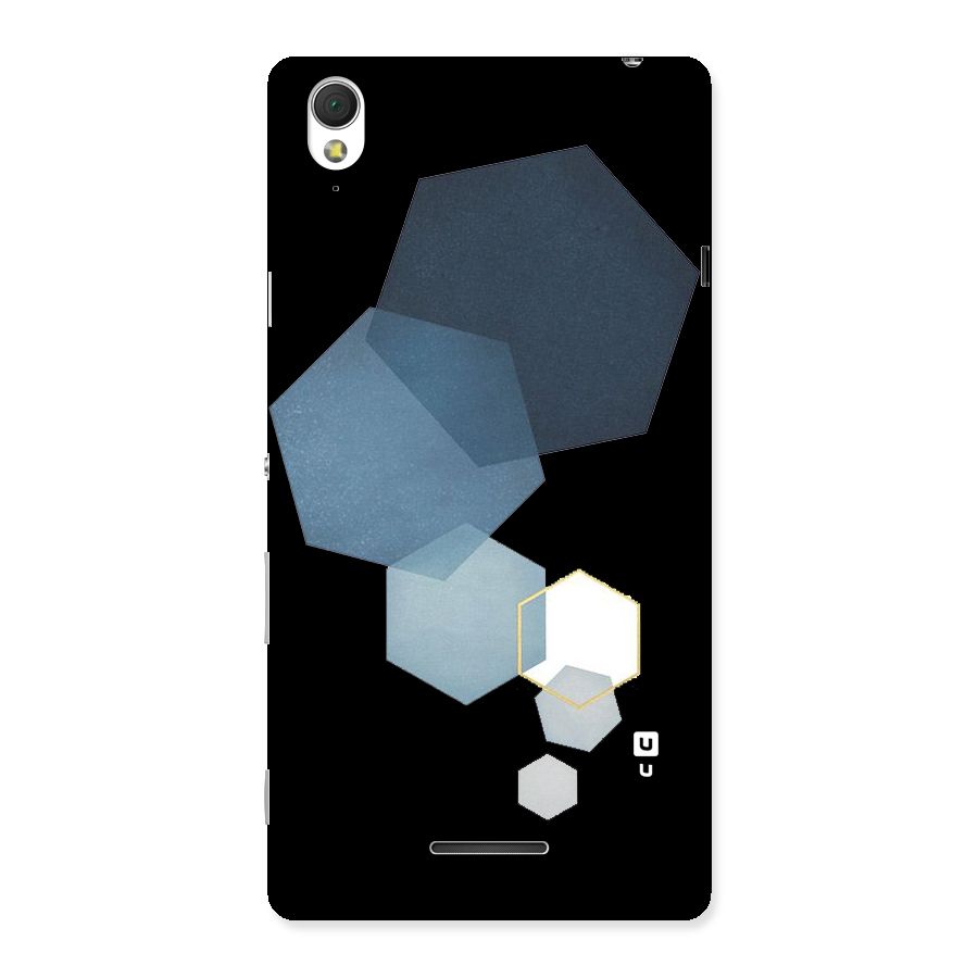 Shades Of Blue Shapes Back Case for Sony Xperia T3