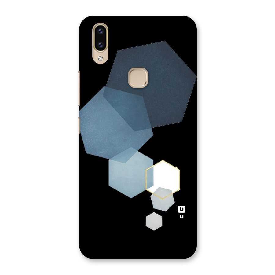 Shades Of Blue Shapes Back Case for Vivo V9