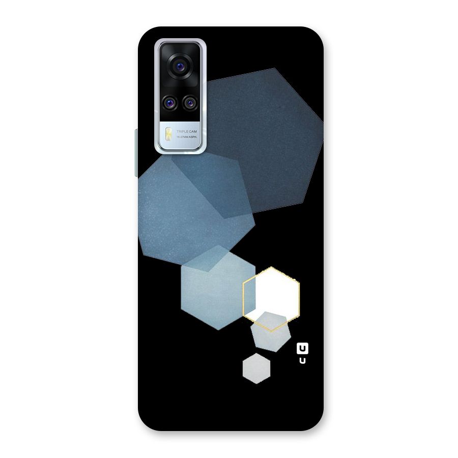Shades Of Blue Shapes Back Case for Vivo Y31