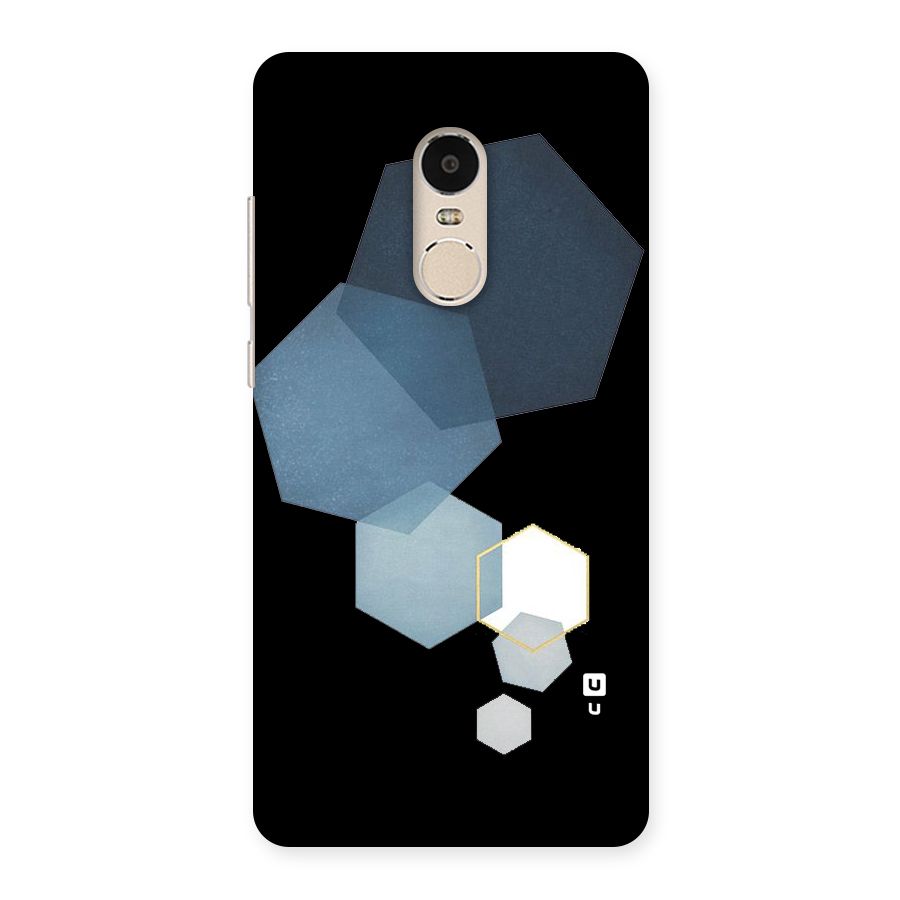 Shades Of Blue Shapes Back Case for Xiaomi Redmi Note 4