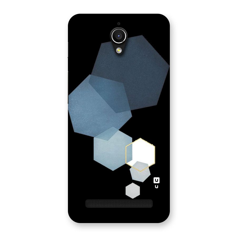 Shades Of Blue Shapes Back Case for Zenfone Go