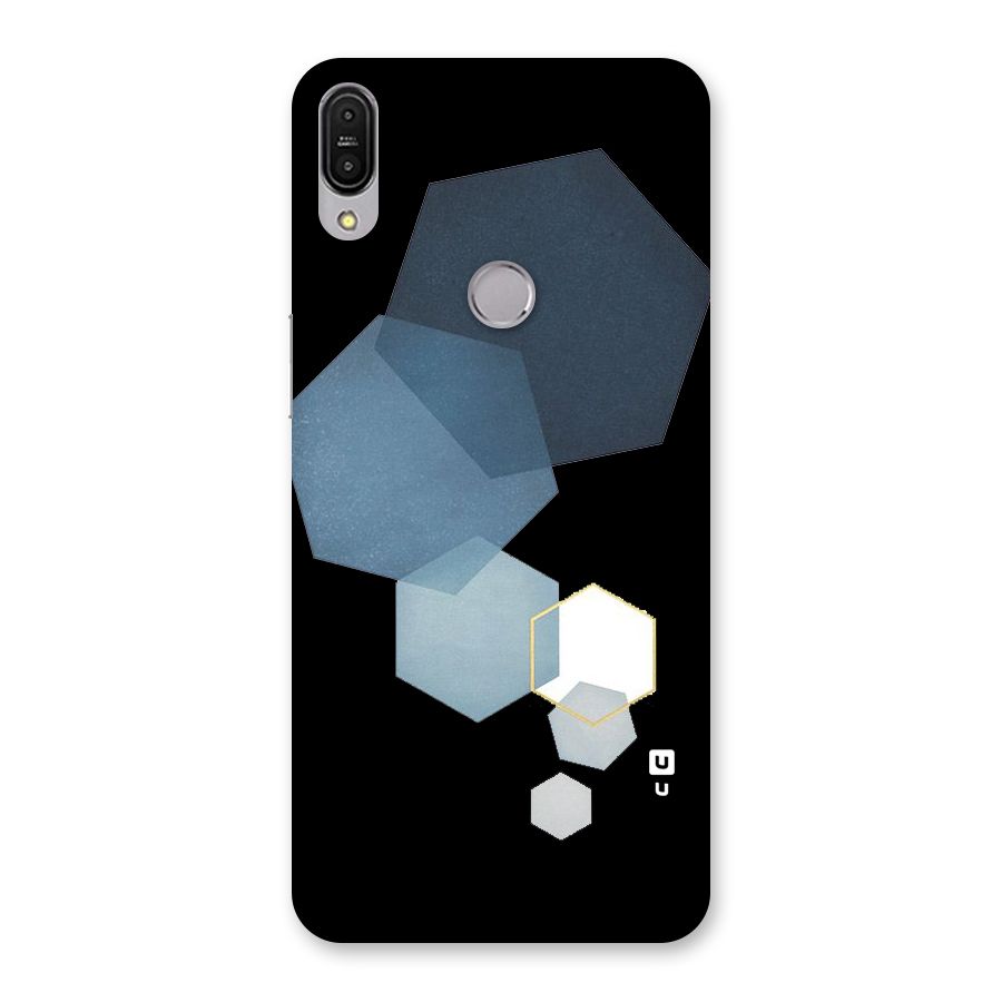 Shades Of Blue Shapes Back Case for Zenfone Max Pro M1
