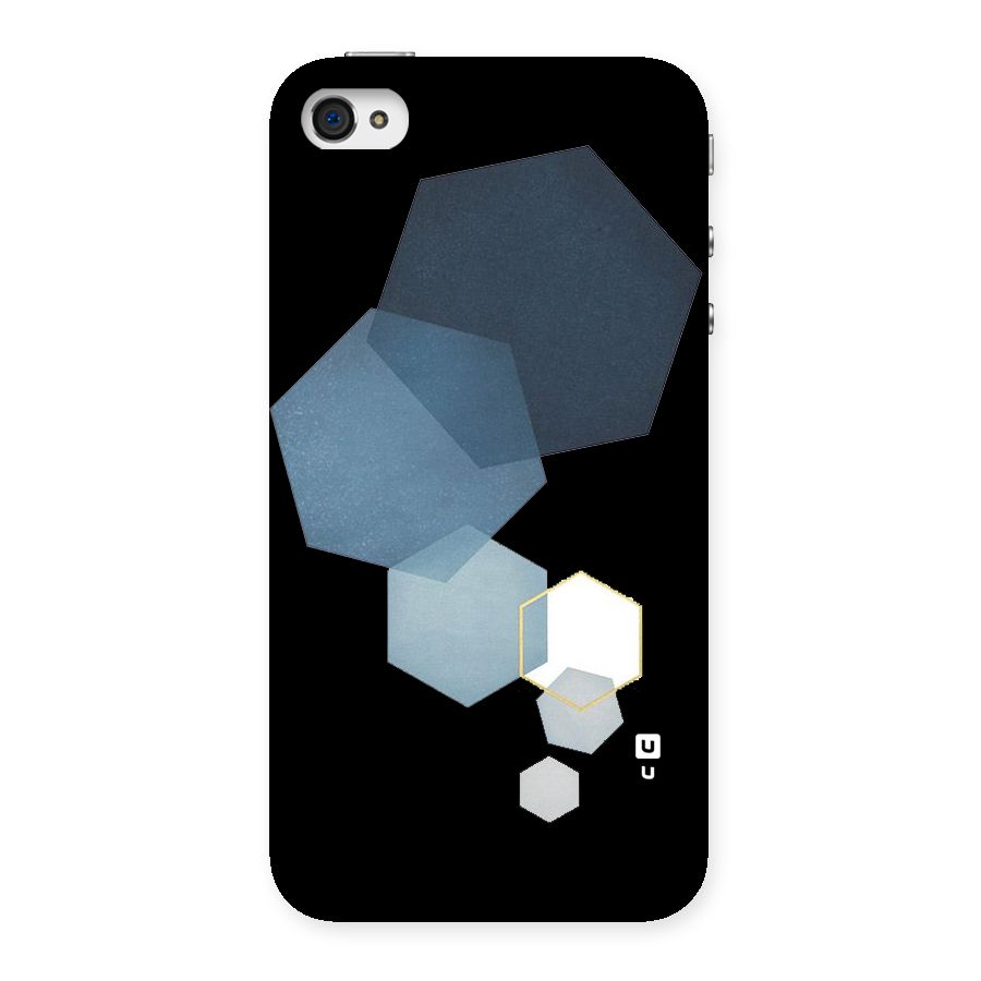 Shades Of Blue Shapes Back Case for iPhone 4 4s