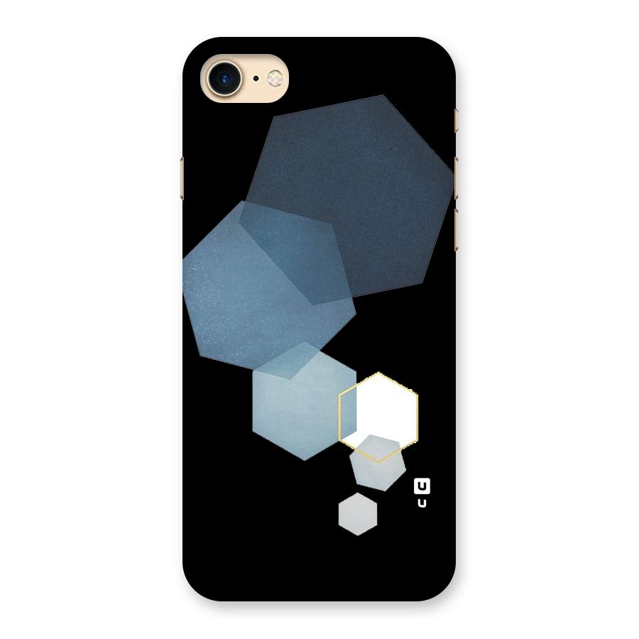 Shades Of Blue Shapes Back Case for iPhone 7