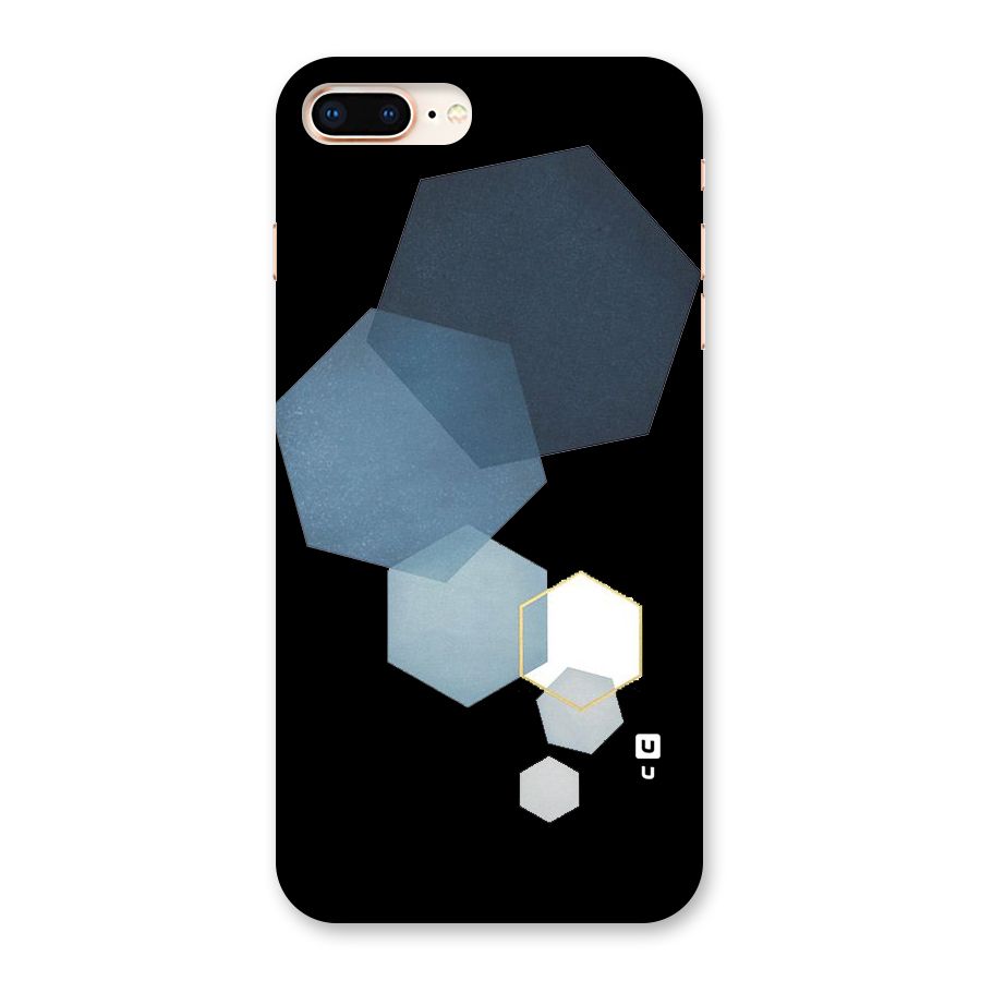 Shades Of Blue Shapes Back Case for iPhone 8 Plus