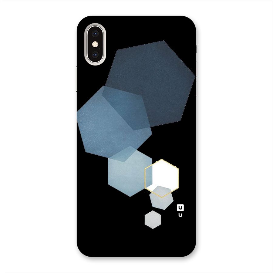 Shades Of Blue Shapes Back Case for iPhone XS Max
