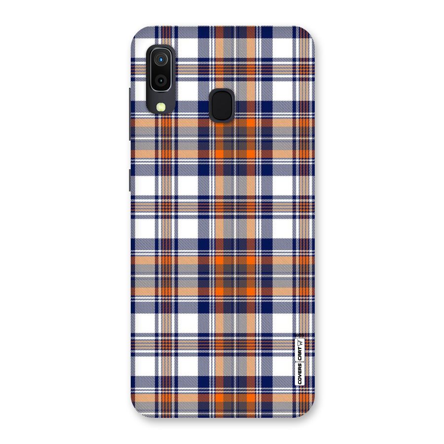 Shades Of Check Back Case for Galaxy A30