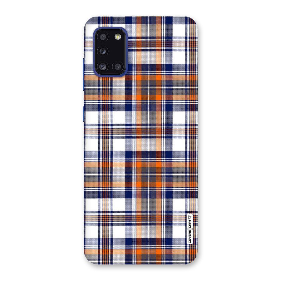 Shades Of Check Back Case for Galaxy A31