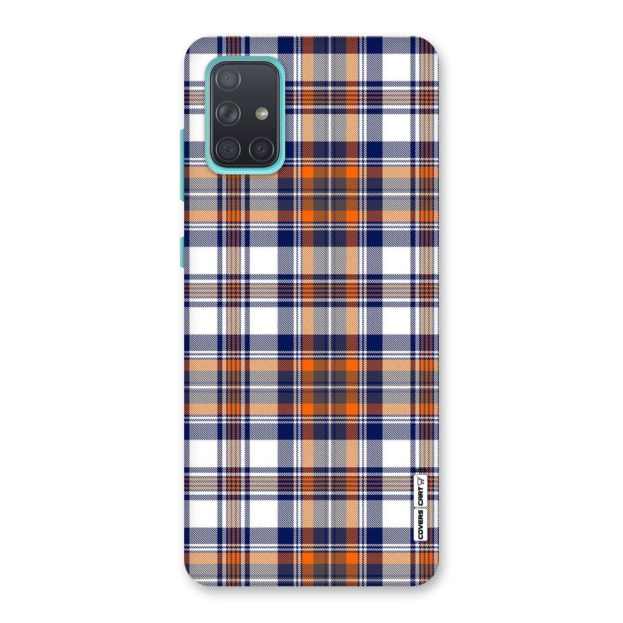 Shades Of Check Back Case for Galaxy A71