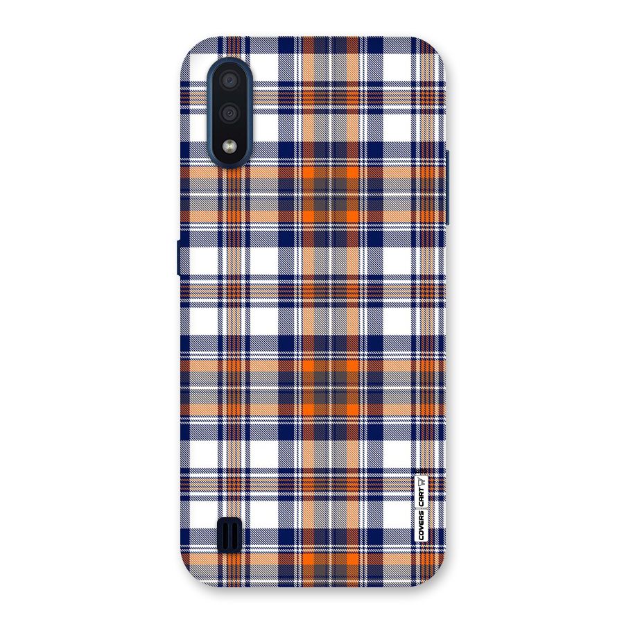 Shades Of Check Back Case for Galaxy M01