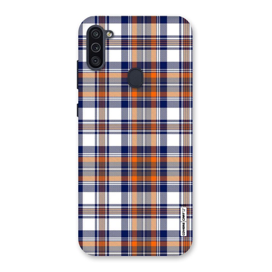 Shades Of Check Back Case for Galaxy M11