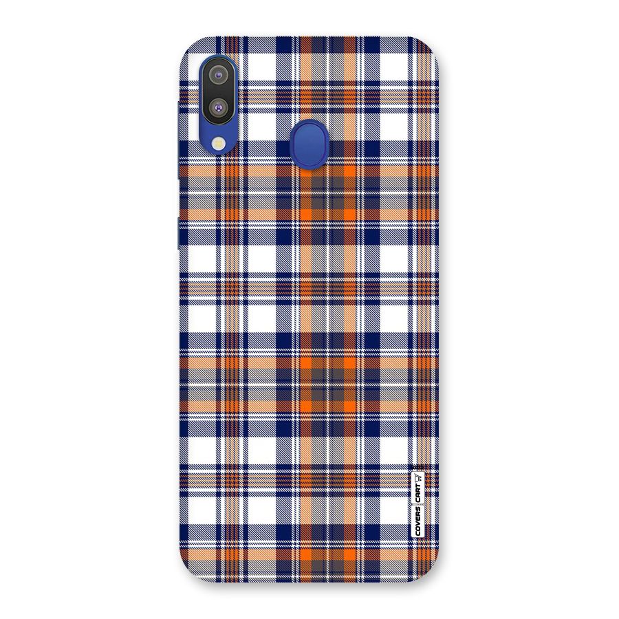 Shades Of Check Back Case for Galaxy M20