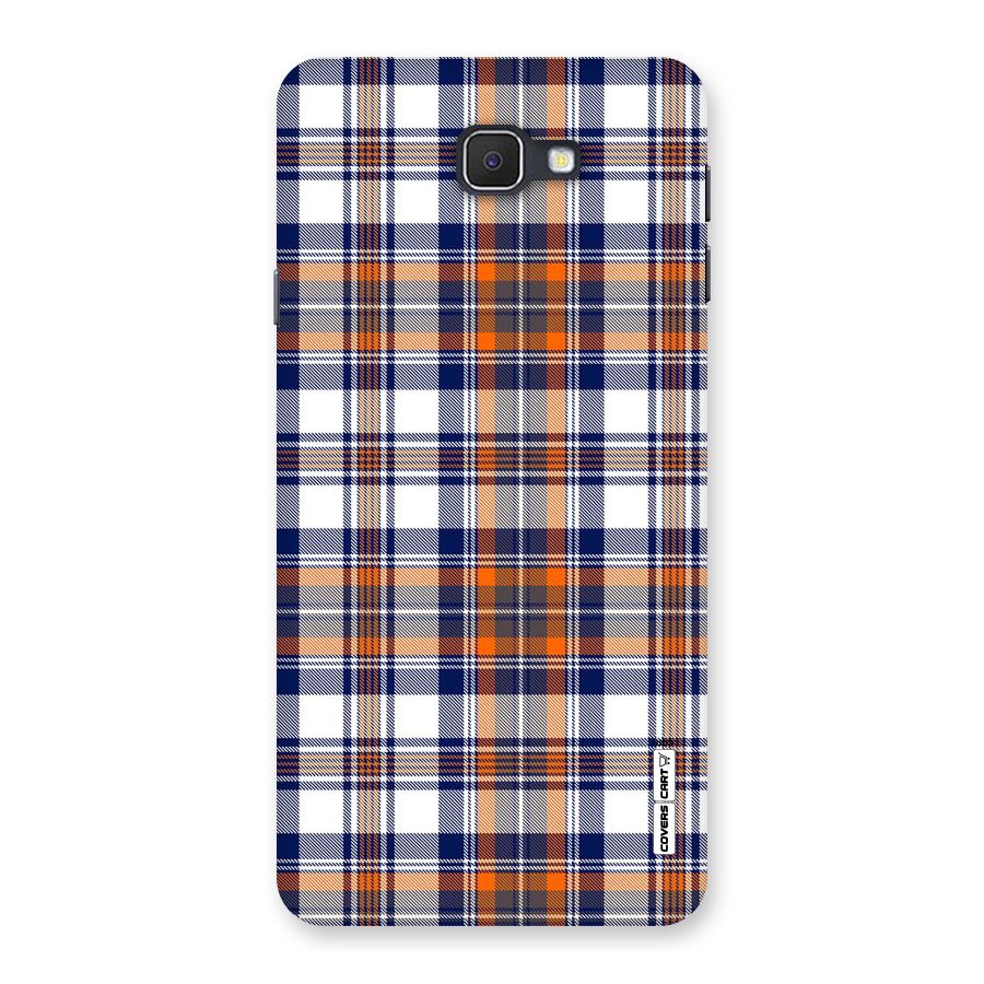 Shades Of Check Back Case for Galaxy On7 2016