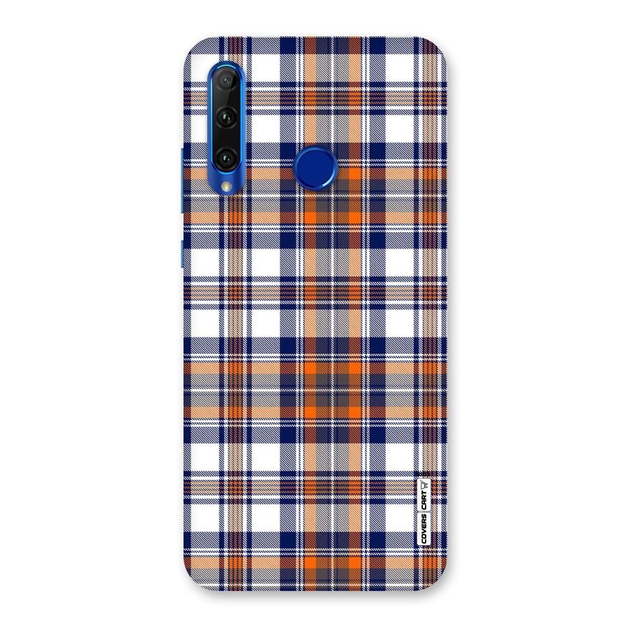Shades Of Check Back Case for Honor 20i