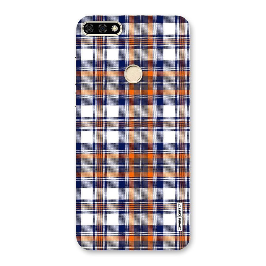 Shades Of Check Back Case for Honor 7A