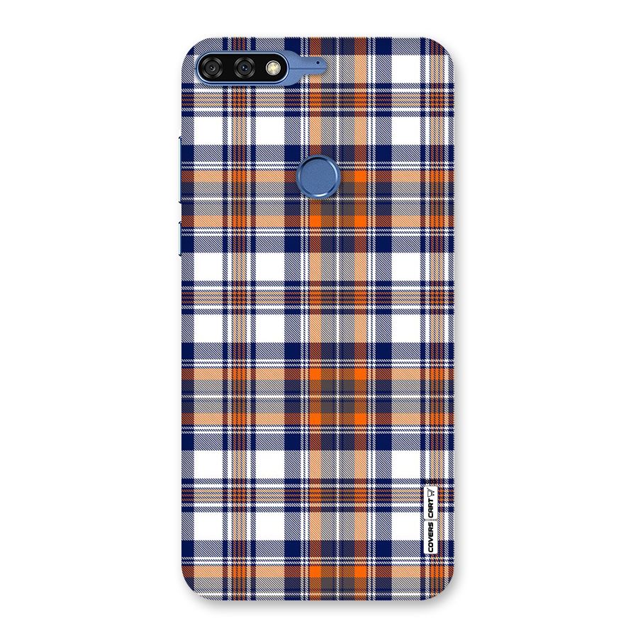 Shades Of Check Back Case for Honor 7C