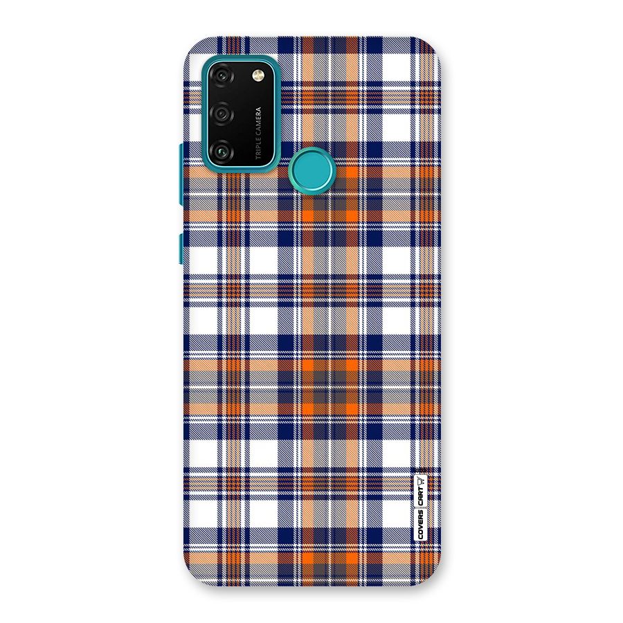 Shades Of Check Back Case for Honor 9A