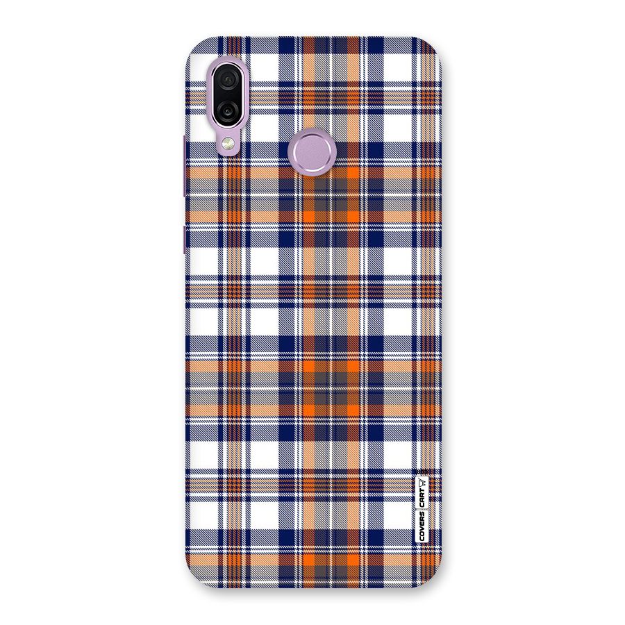 Shades Of Check Back Case for Honor Play