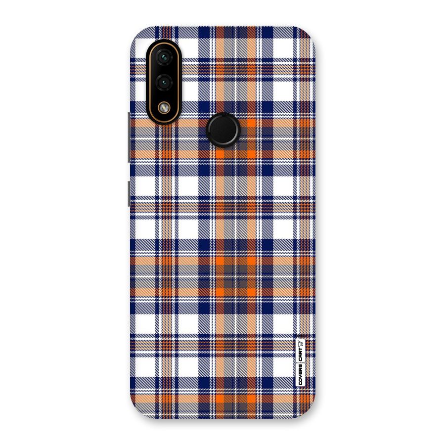 Shades Of Check Back Case for Lenovo A6 Note