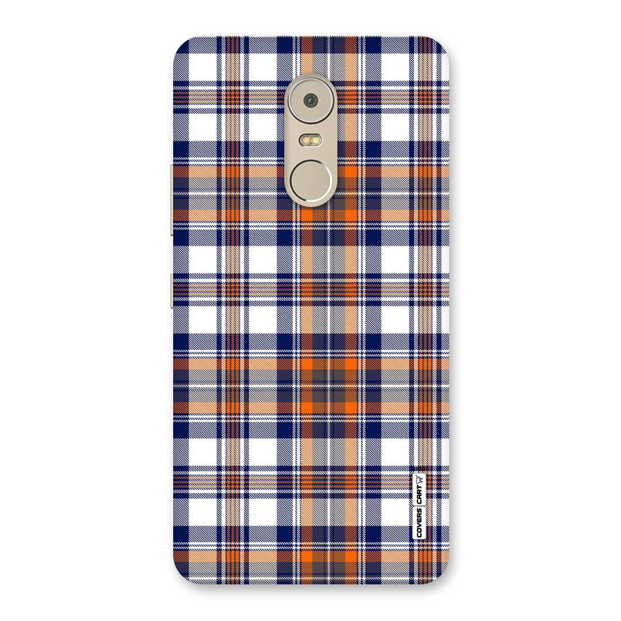 Shades Of Check Back Case for Lenovo K6 Note