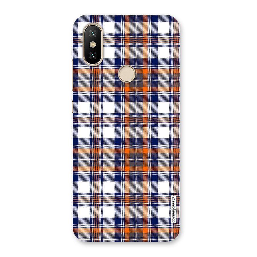 Shades Of Check Back Case for Mi A2