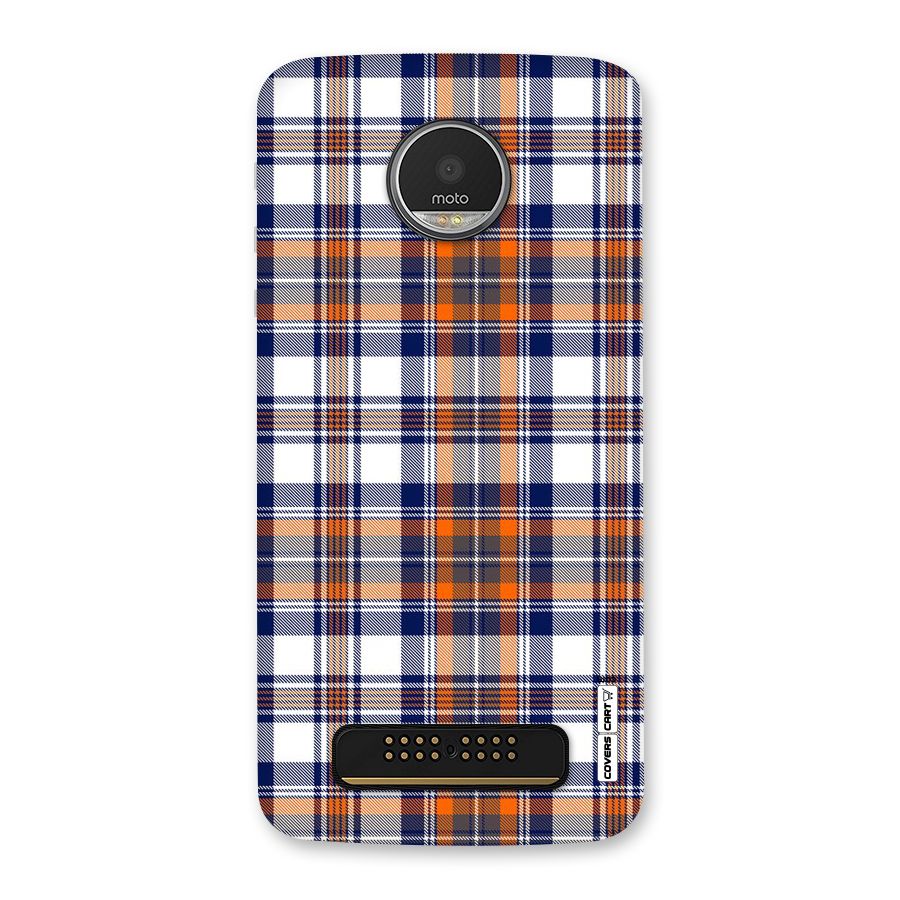 Shades Of Check Back Case for Moto Z Play