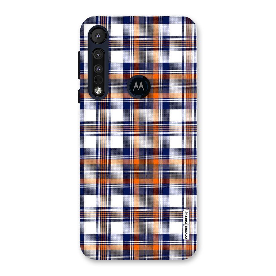 Shades Of Check Back Case for Motorola One Macro