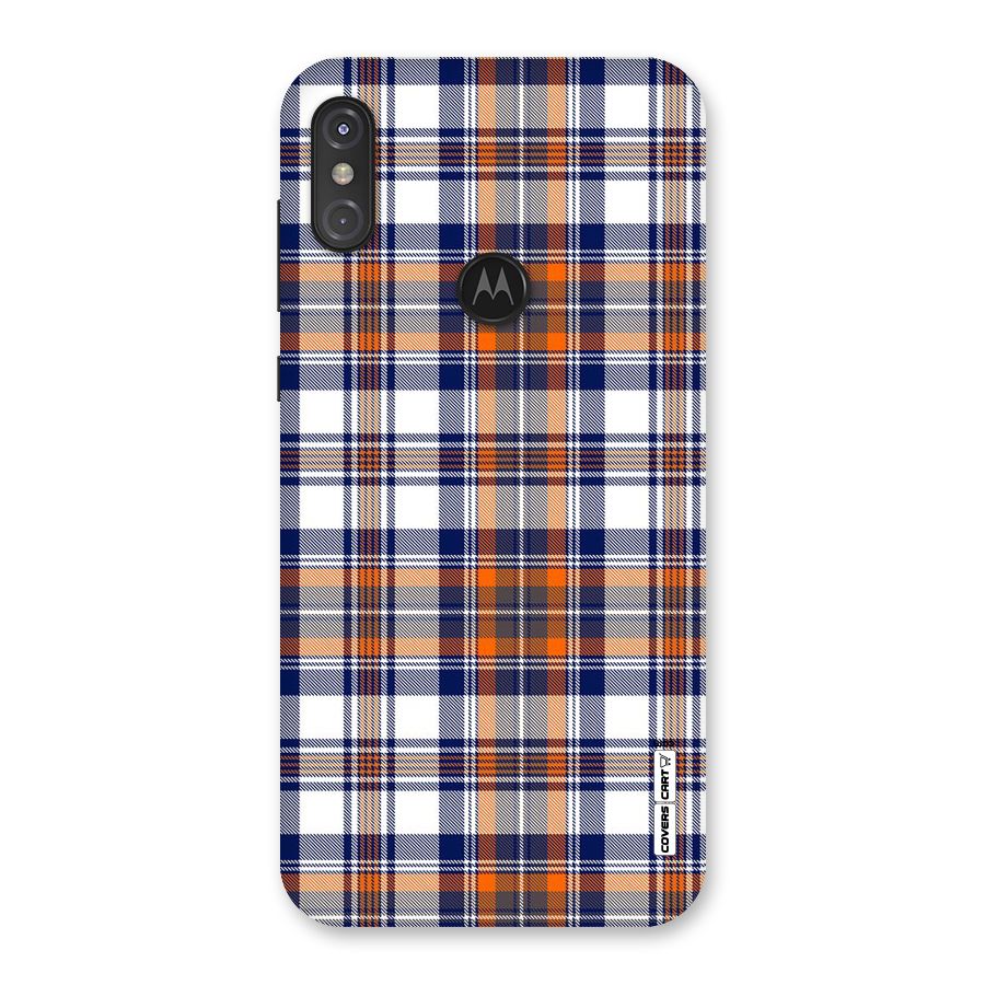 Shades Of Check Back Case for Motorola One Power