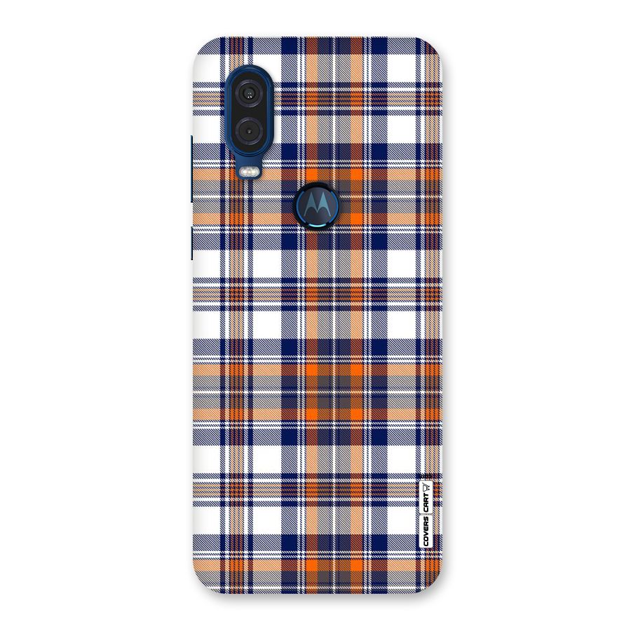 Shades Of Check Back Case for Motorola One Vision